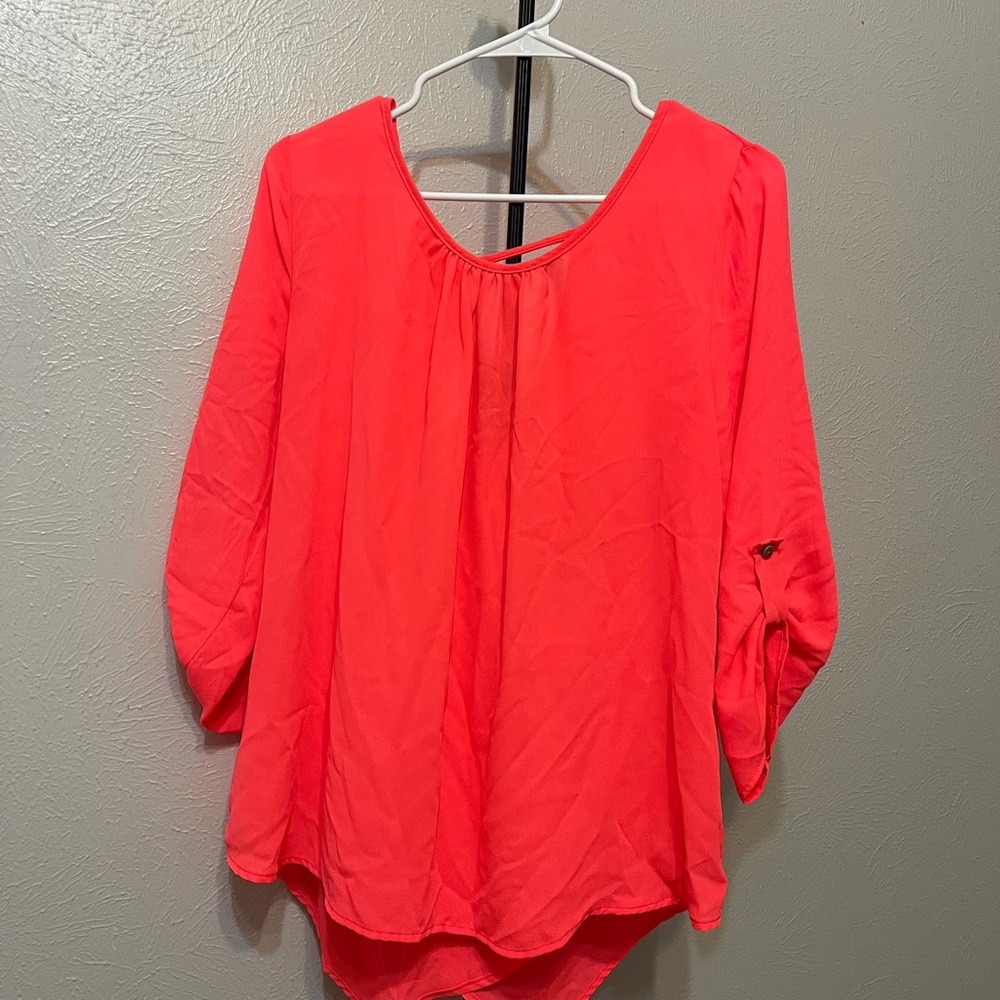 Women's Coral Blouse